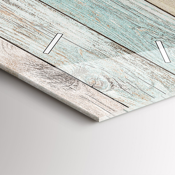 Vertikale Uhr Farbige Bretter