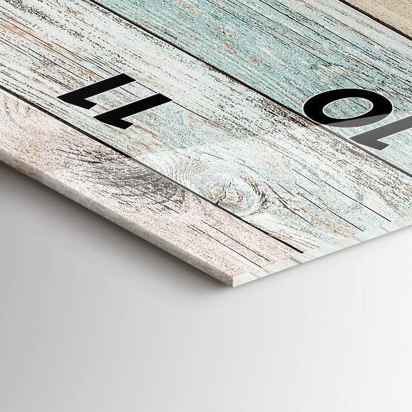 Vertikale Uhr Farbige Bretter