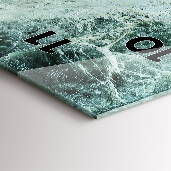 Vertikale Uhr mit motiv Marmor Stein Textur