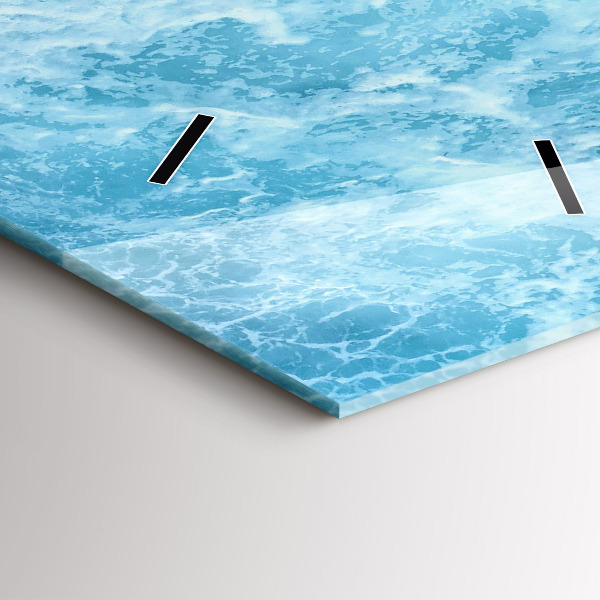 Vertikale Uhr mit motiv Meerwasser