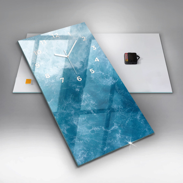 Vertikale Uhr mit motiv Meerwasser