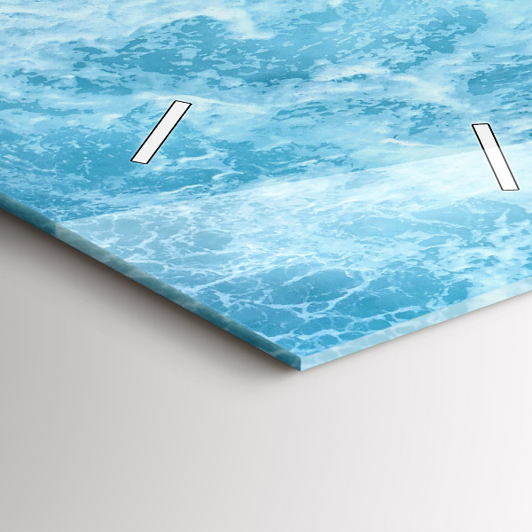 Vertikale Uhr mit motiv Meerwasser