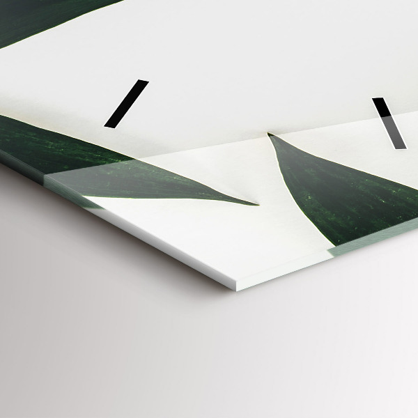 Vertikale Uhr mit motiv Rahmen aus Blättern