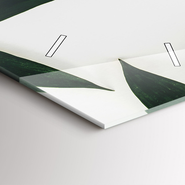 Vertikale Uhr mit motiv Rahmen aus Blättern