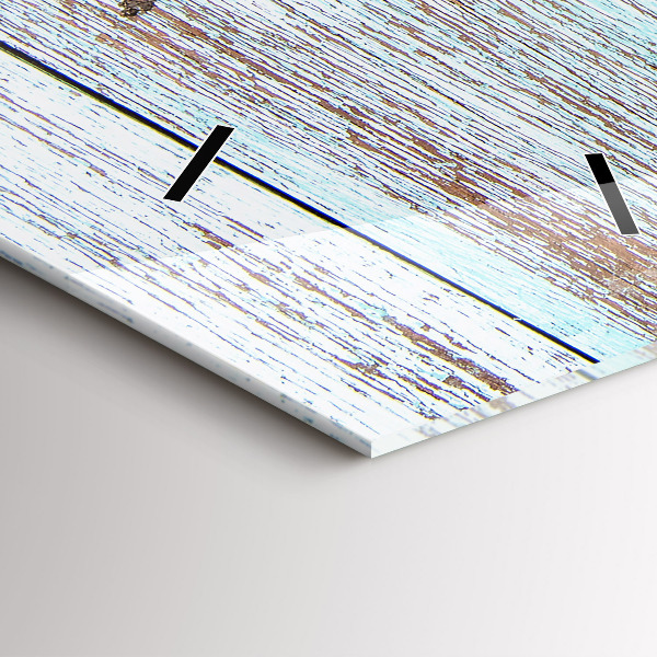 Vertikale Uhr mit motiv Pastellfarbenes Holz