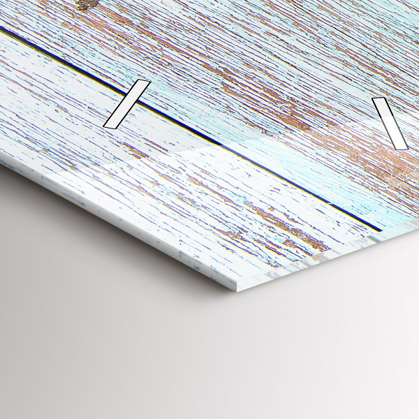 Vertikale Uhr mit motiv Pastellfarbenes Holz