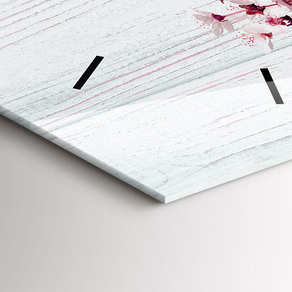 Vertikale Uhr Frühlingsblumen