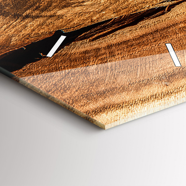 Vertikale Uhr Holz Textur