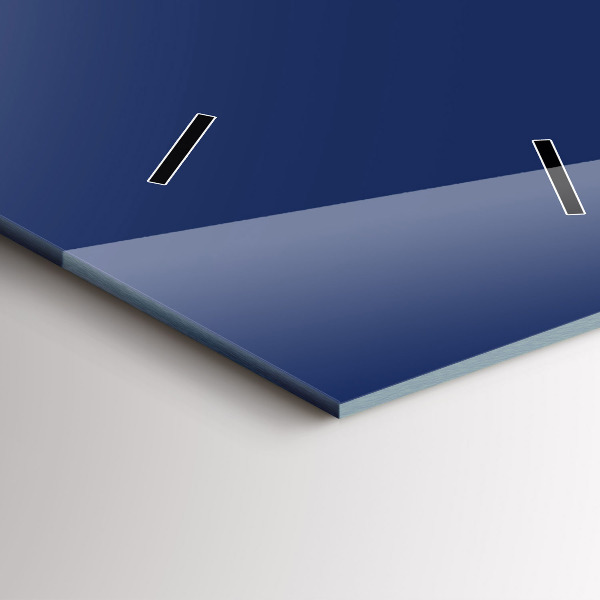 Vertikale Uhr mit motiv Marineblau