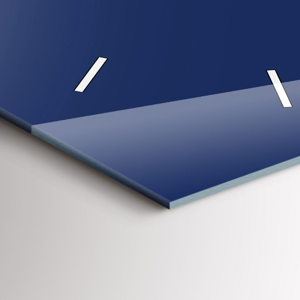 Vertikale Uhr mit motiv Marineblau