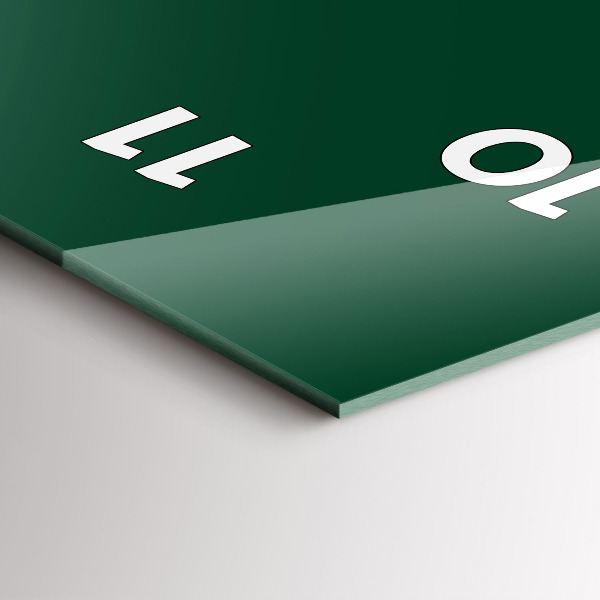 Vertikale Uhr mit motiv Farbe Flasche grün