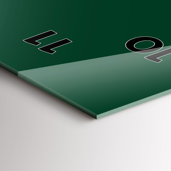 Vertikale Uhr mit motiv Farbe Flasche grün