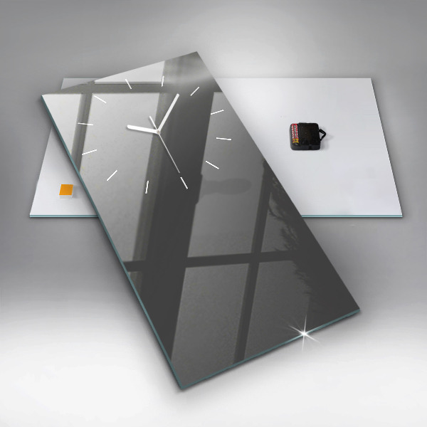 Vertikale Uhr Farbe Grau