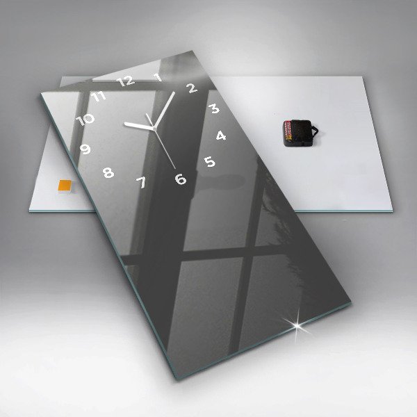 Vertikale Uhr Farbe Grau