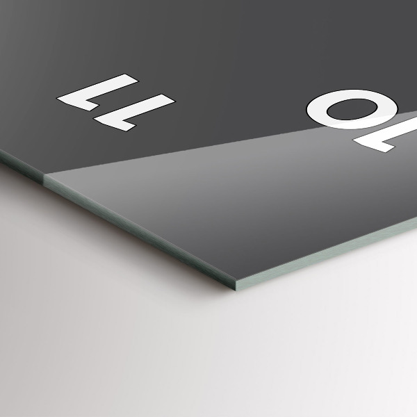 Vertikale Uhr Farbe Grau