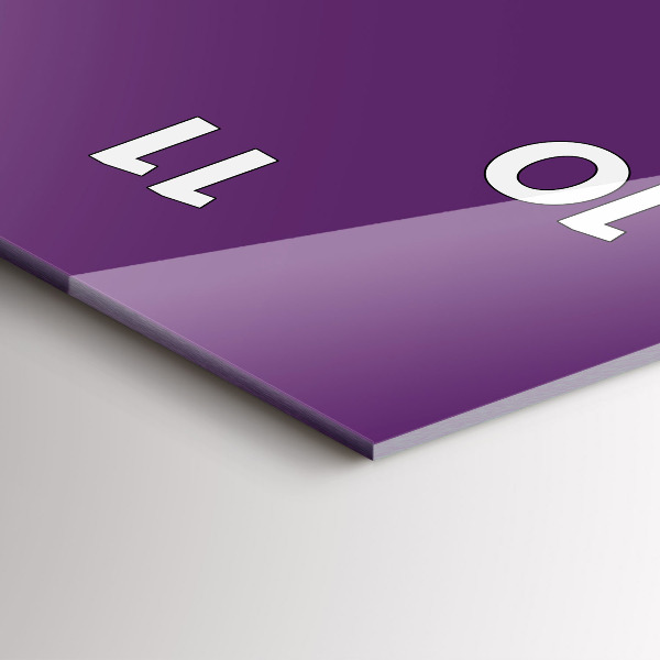 Vertikale Uhr Farbe lila