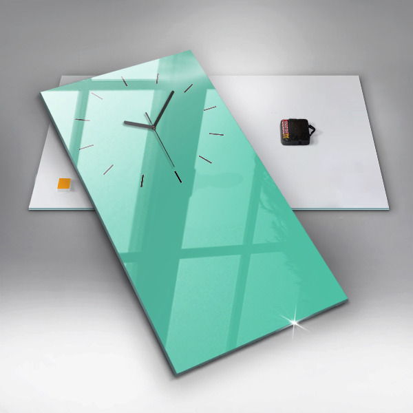 Vertikale Uhr Farbe Türkis