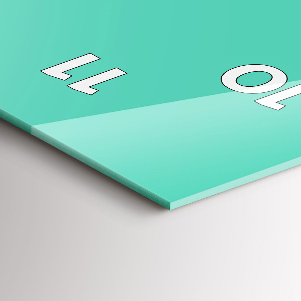 Vertikale Uhr Farbe Türkis