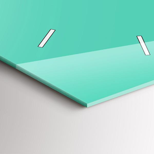 Vertikale Uhr Farbe Türkis