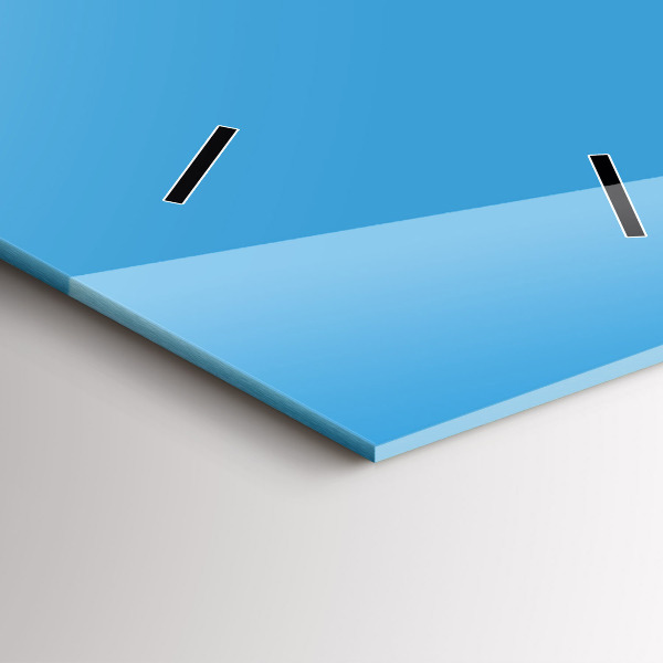 Vertikale Uhr mit motiv Die Farbe Blau