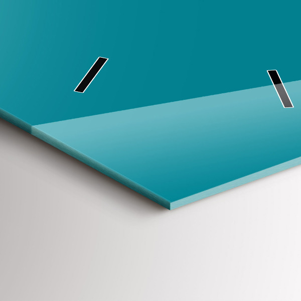 Vertikale Uhr mit motiv Farbe marineblau