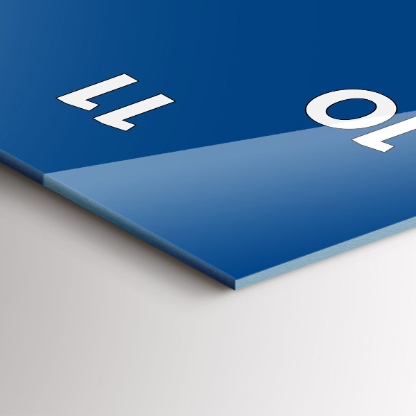 Vertikale Uhr Farbe blau