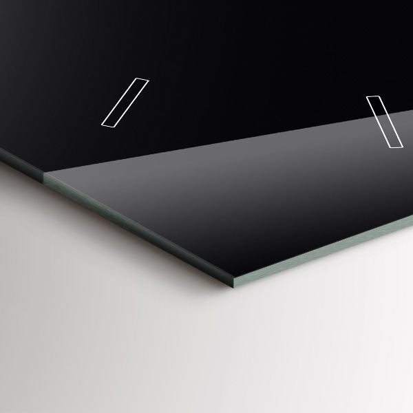 Vertikale Uhr Schwarz