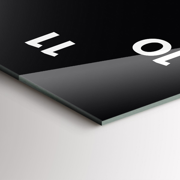 Vertikale Uhr Schwarz