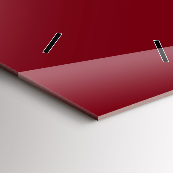 Vertikale Uhr mit motiv Burgunderrot