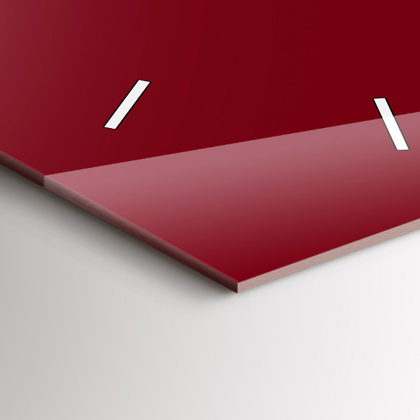 Vertikale Uhr mit motiv Burgunderrot