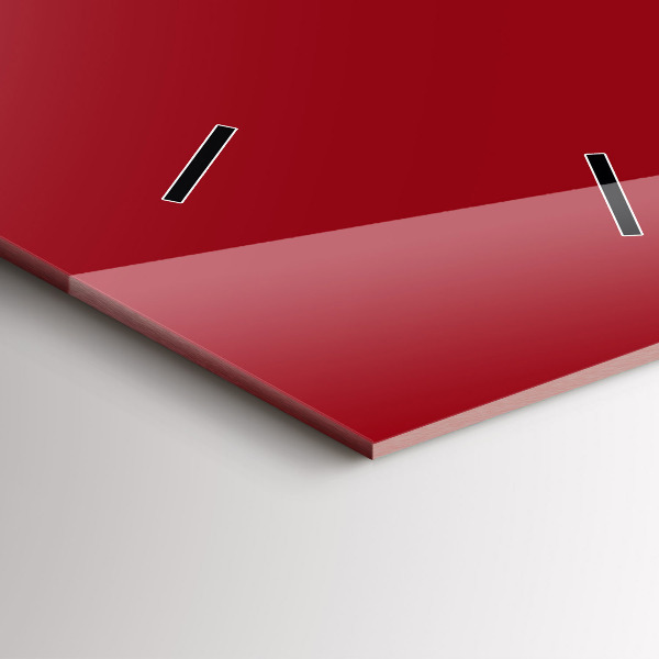 Vertikale Uhr mit motiv Die Farbe Rot