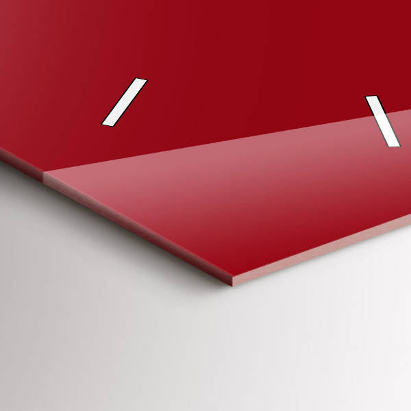 Vertikale Uhr mit motiv Die Farbe Rot