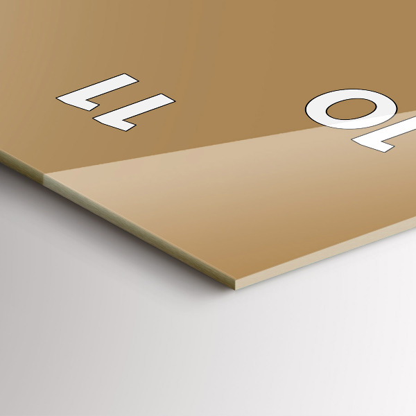 Vertikale Uhr Die Farbe Dunkelbeige