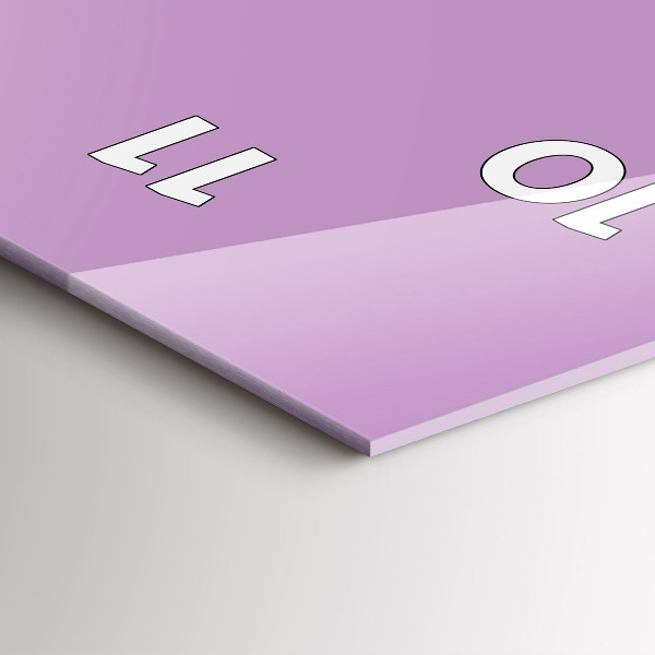 Vertikale Uhr Farbe Flieder