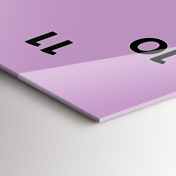 Vertikale Uhr Farbe Flieder