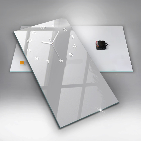 Vertikale Uhr Farbe hellgrau