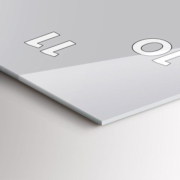 Vertikale Uhr Farbe hellgrau