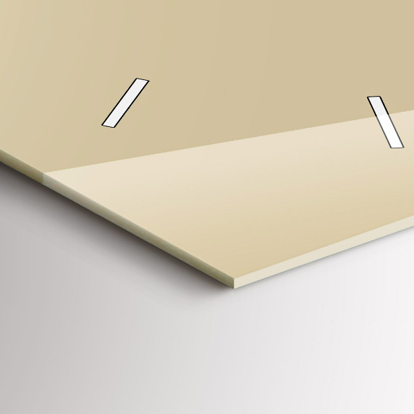 Vertikale Uhr mit motiv Farbe beige