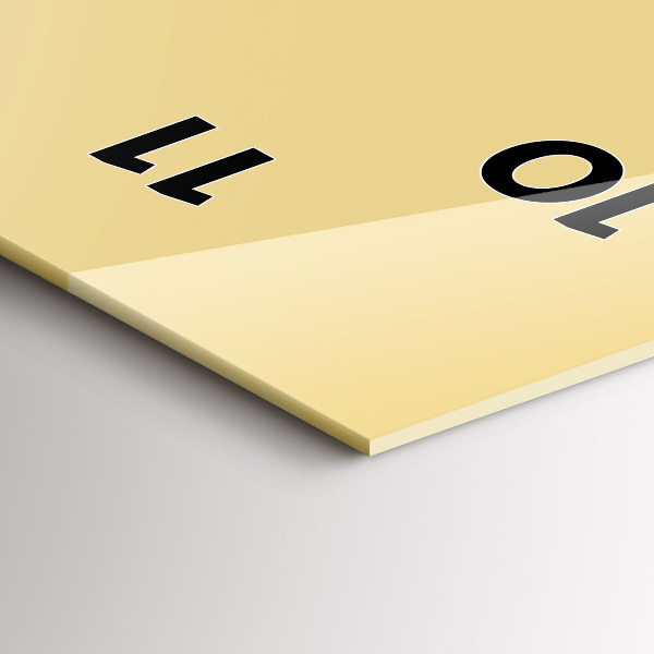 Vertikale Uhr Farbe cremefarben