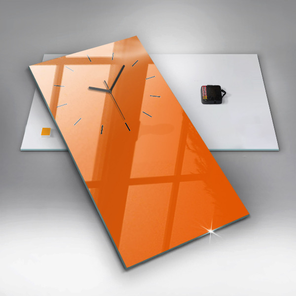 Vertikale Uhr Farbe orange