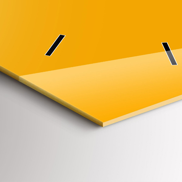 Vertikale Uhr mit motiv Farbe goldgelb