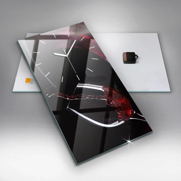 Vertikale Uhr Rotwein