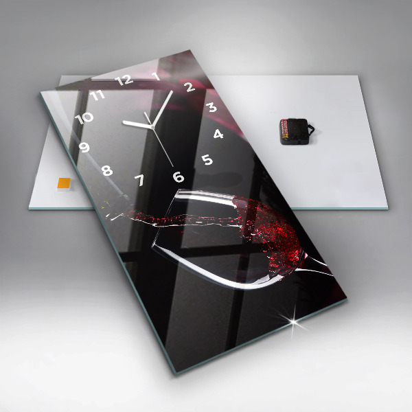 Vertikale Uhr Rotwein