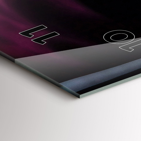 Vertikale Uhr Rotwein