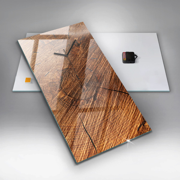 Vertikale Uhr mit motiv Dekoratives Holz