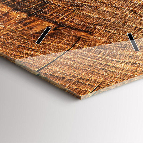 Vertikale Uhr mit motiv Dekoratives Holz