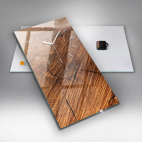 Vertikale Uhr mit motiv Dekoratives Holz