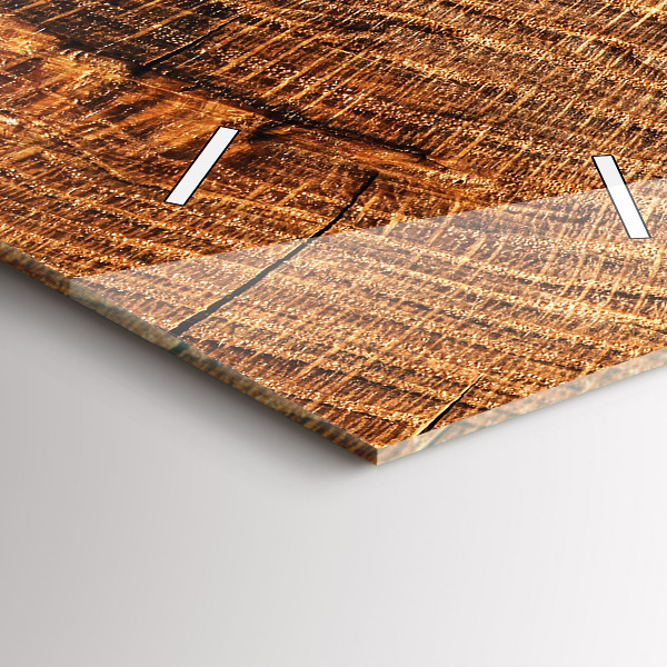 Vertikale Uhr mit motiv Dekoratives Holz