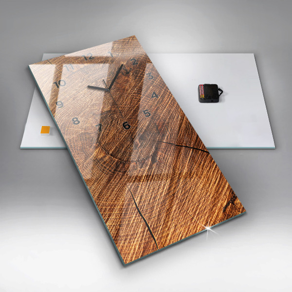 Vertikale Uhr mit motiv Dekoratives Holz