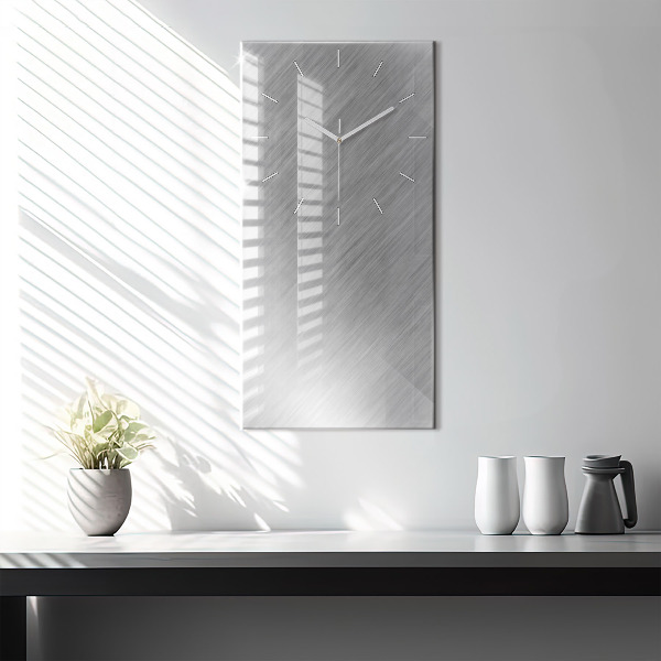 Vertikale Uhr mit motiv Metallwand